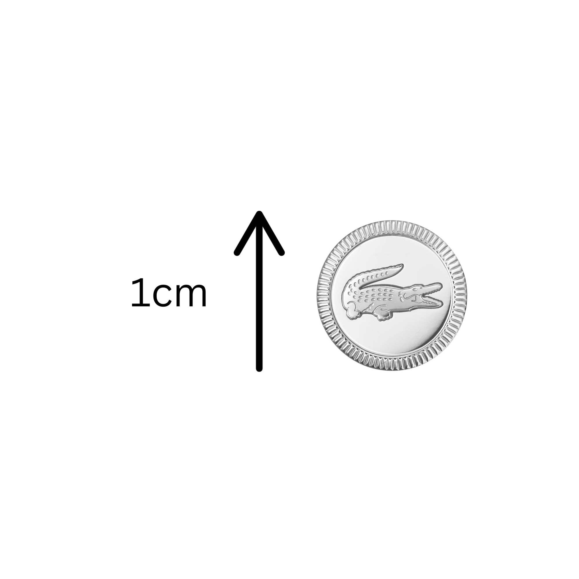 Lacoste Jewelry para Mujer Colección MEMENTO Collar, Pulsera o Pendientes de Botón en Acero Inoxidable con Colgante Grabado de Cocodrilo