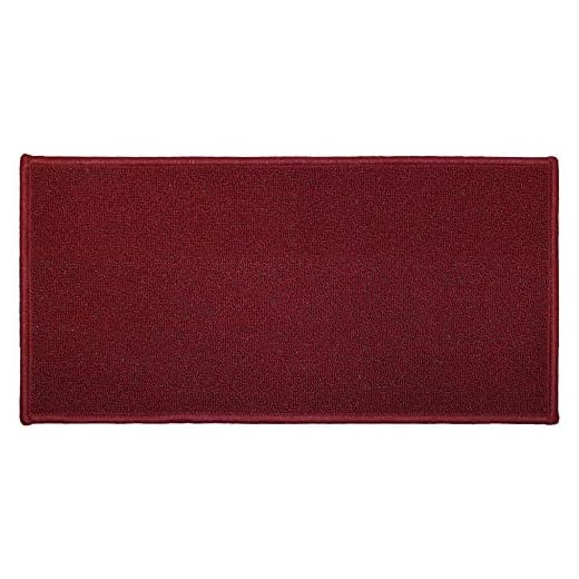 Douceur d'Intérieur, Tapis Rectangle (50 x 120 cm) Primobis Rouge, Uni
