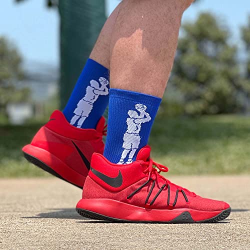 ChalkTalkSPORTS Basketball Performance Crew Socks - Jump Shot - Youth & Adult - Elite Basketball Mid-Calf Socks4