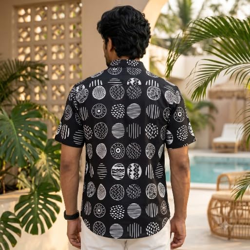 Image of BROWN CULTURE Printed Shirts for Men | Half Sleeve Shirt for Men | Cotton Half Sleeve | Cotton Blend Shirts for Men's | Casual Printed Shirt | Stylish Everyday Wear