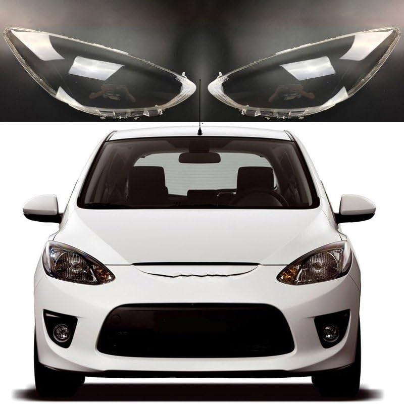 Coque de phare gauche pour Mazda 2 2007-2012 cache optique avant - 2