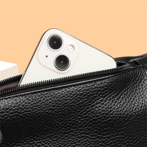 Image of Leather Chest Bag for Women, Crossbody Belt Bag Fanny Pack Purse Fashionable Waist Bags Handbag for Everyday Use Trip Walking Hiking