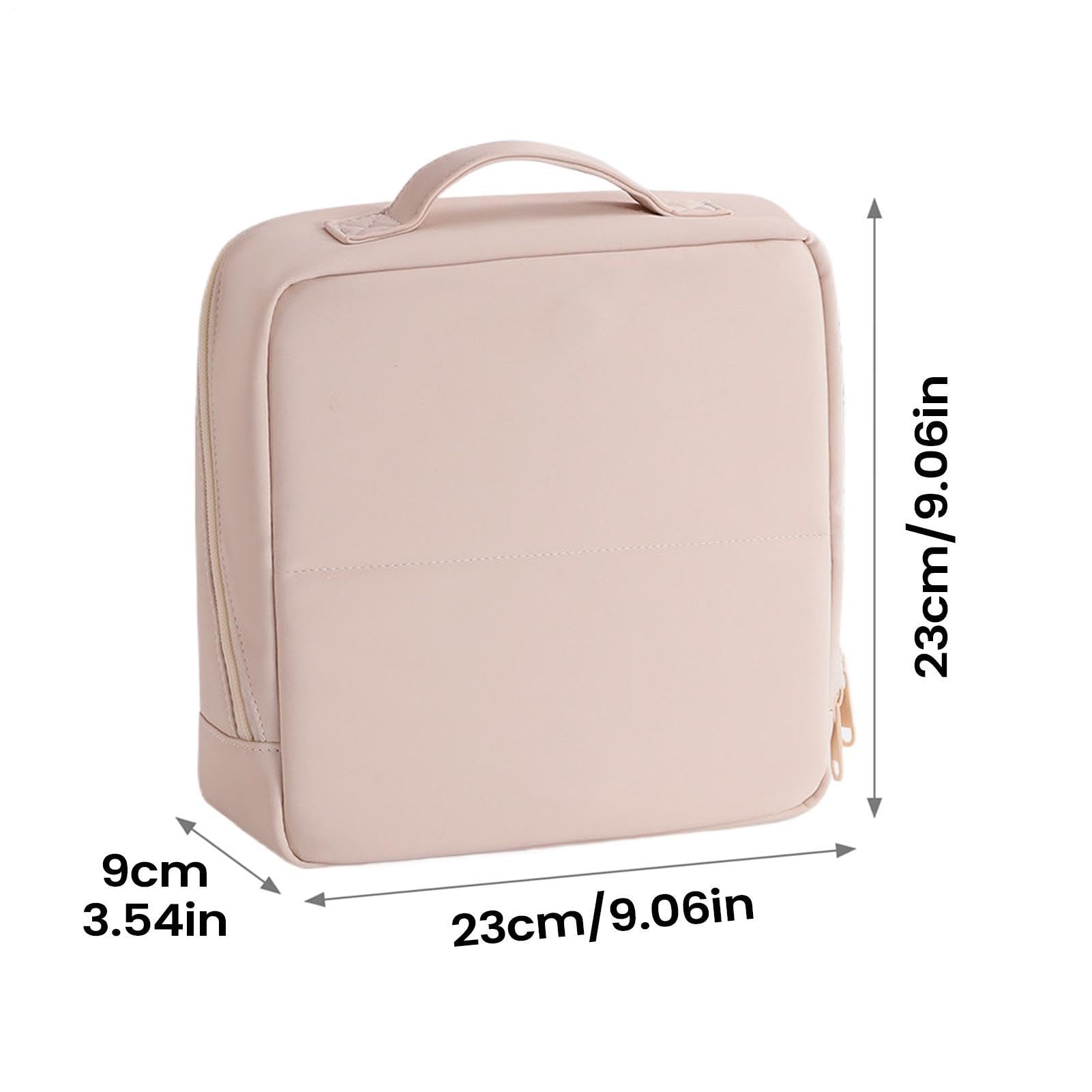 Stand Up Make Up Bag Toiletry Cosmetic Case con chiusura magnetica, , Refer to description, Unisex | Borsa portatile per il trucco per campeggio all'aperto, hotel, viaggi d'affari, weekend, vacanze, dormitorio zaino in spalla