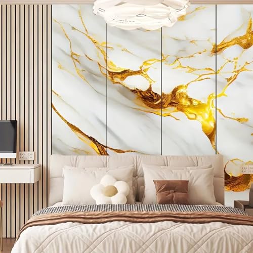Image of WALLVEAR PE Foam Marble Wall Panel Sheet Pack of 25 | Self Adhesive DIY | 3mm Thickness | 4 Sq.Ft Coverage | Waterproof & Scratch Resistant | Easy Peel & Stick Installation Home, Office, Hotel Decor