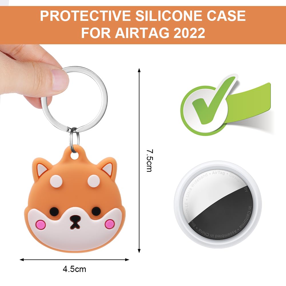 AXFEE Llavero para AirTag Silicona, Llaveros AirTag Funda Protectora, Llavero Portátil Impermeable, Regalo para Niños, Ancianos — view 2