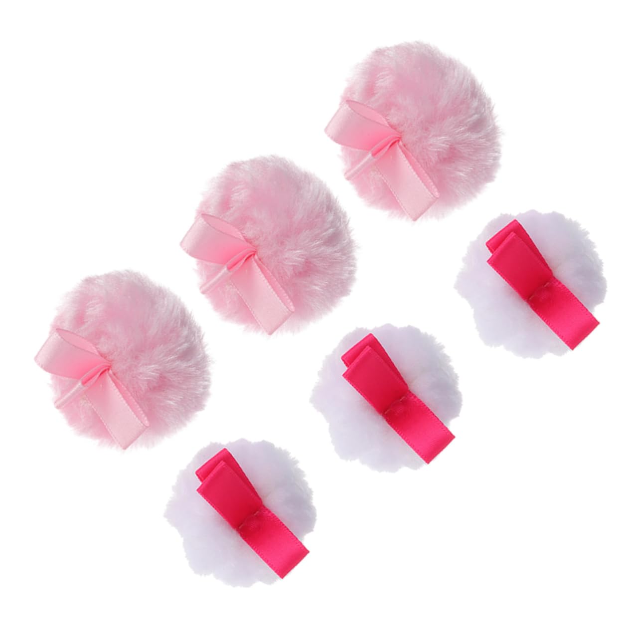 PartyKindom Loose Powder 6pcs Makeup Pad Fluffy Makeup Puff for Dry Powder Application