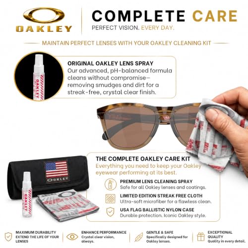 Image of Oakley FROGSKINS RANGE OO9284 Round Sunglasses With Official Eyewear Kit | Men's Sunglasses