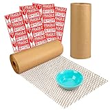 TOMVYTER Honeycomb Packing Paper 15"x300 FT, Biodegradable Paper Bubble Cushioning Wrap Alternative,