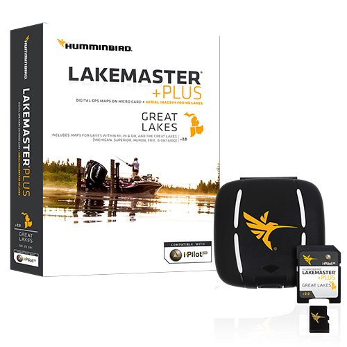 Humminbird LakeMaster Great Lakes Edition Digital GPS Lake Maps, Micro SD Card, Version 4