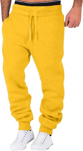 Pantalones deportivos negros para hombre, pantalones deportivos elásticos con bolsillos deportivos, pantalones casuales para hombre, pantalones de