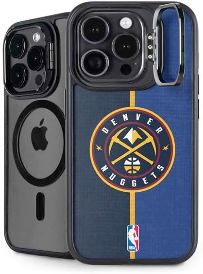 Skinit Kickstand Phone Case Compatible with iPhone 14 Pro Max - Officially Licensed NBA Denver Nuggets Dark Rust Design