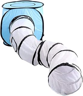 POPETPOP Túneis de Gato para Gatos Internos - Tubo de Gato Dobrável Túneis de Brincar para Gatos Brinquedo Interativo para Gatos Cubos Dobráveis Playground Tendas para Gatos para Gatos