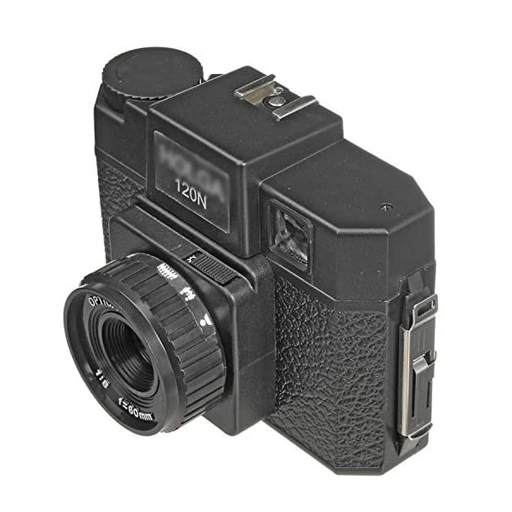 120N Nero della Macchina Fotografica - Fotocamera a Pellicola Manuale Portatile - Obiettivo in plastica 60mm