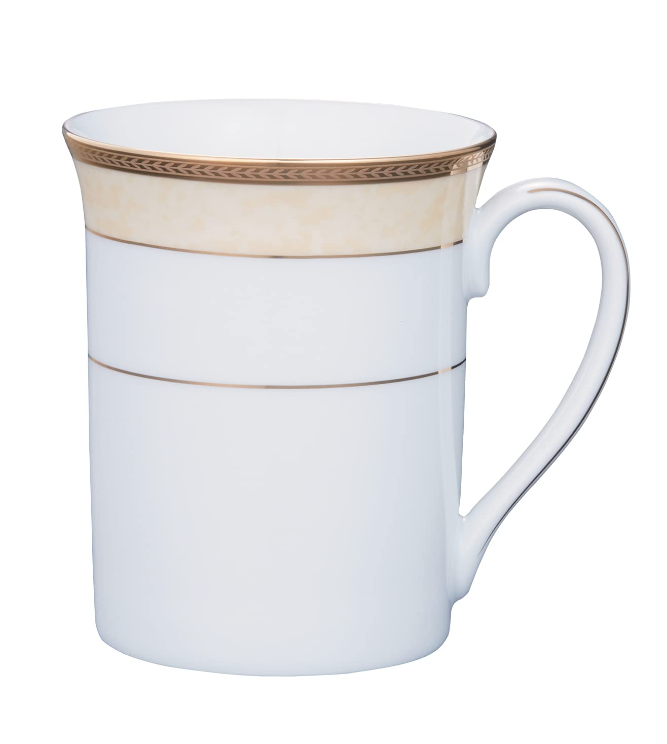 Noritake Japan - Porcelain Premium Mug, Service for 1- Luxury Gold Tableware Dining and Kitchen Set - NORITAKE Loxley -Mug