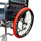 Wheelchair Tyre Covers for Rear Wheels 24'' Waterproof Wheelchair Tire Covers Protect Floors Carpets