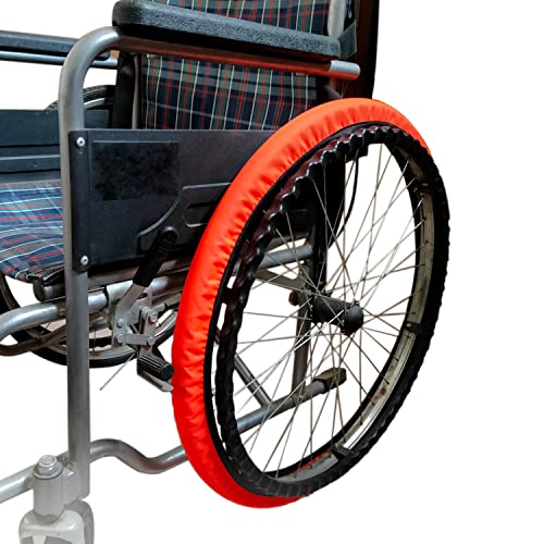 Wheelchair Tyre Covers for Rear Wheels 24'' Waterproof