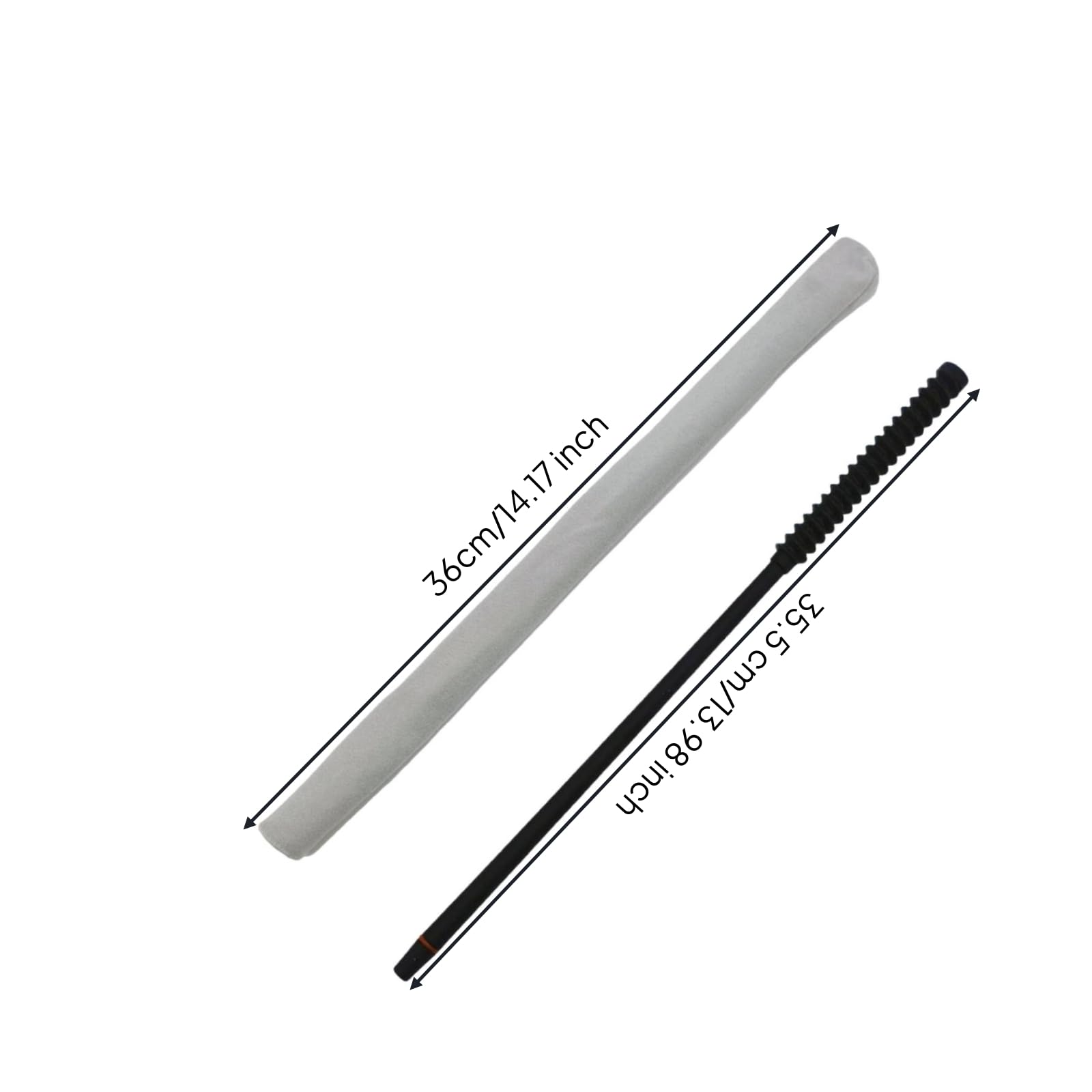 Amagogo Bacchetta Pulizia Flauto Scovolino Strumento Cura Strumenti a Fiato Accessorio Musica Manico Ergonomico a Spirale Copertura in Microfibra Doppia