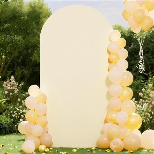 Funda de arco para fondo de boda color marfil 6 FT miniatura 2