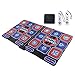 Luqeeg Musical Electronic Dance Mats, Double Player Dance Pad,Foldable Exercise Dance Mat <br/>with 2 Remote Controls with AV Cable Exercise Fitness Dance Step Pad Games for TV for Indoor