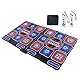 Wakects Music Dance Pad,Wireless Double Dance Mat Toys for PC and TV,Klappbar Elektronische Tanzmatte Yoga Gifts mit USB und Fernbedienung,Pfeilanzeige，160 X 92 cm