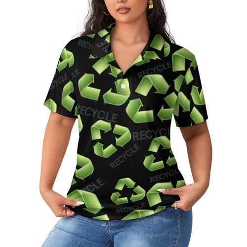 Polo de mujer para evitar el calor en tenis, camiseta casual cómoda con cuello clásico