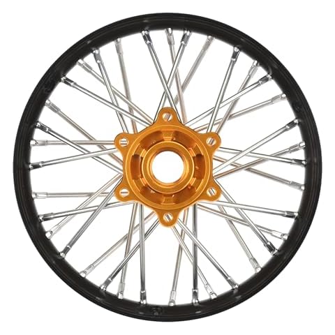 Pro-Line Racing 1/4 Pro-Spec Aluminum V2 Bead Rear Wheel Assembled Black/Gold Promoto-MX PRO283700T3 Cover