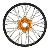 Pro-Line Racing 1/4 Pro-Spec Aluminum V2 Bead Rear Wheel Assembled Black/Gold Promoto-MX PRO283700T3