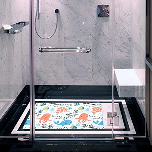 Alfombrillas de baño para bañera antideslizantes 15.7 x 27.9 pulgadas 6