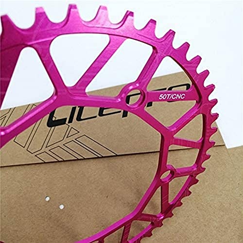 Plateau de pédalier Litepro 50T ultra léger de 84 g en alu rose haut de gamme pour Brompton
