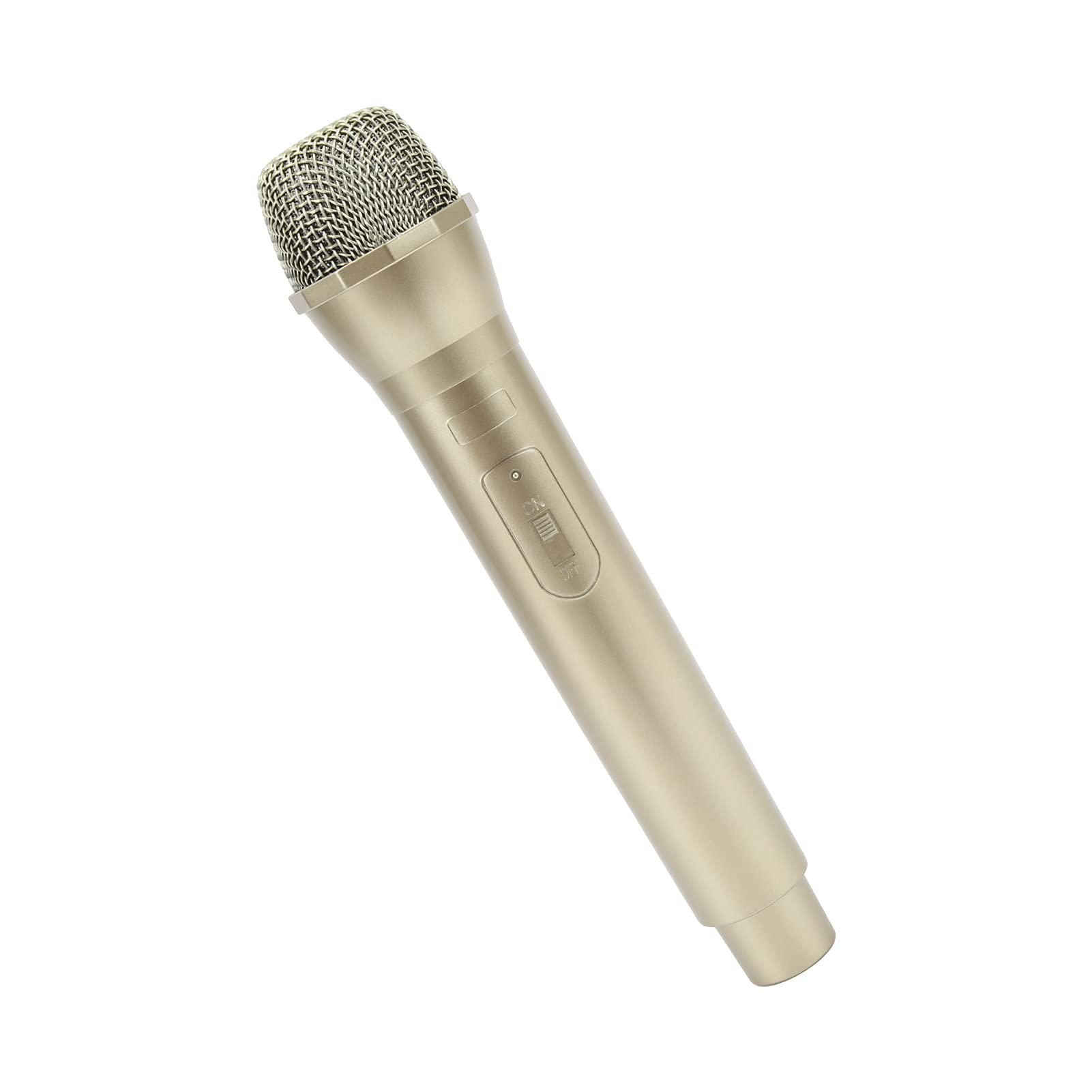Dance Shows Practice Microphone Prop, Prop Microphone for Singing Prop Mic for Stage Performances Replacement for Prop Microphone (Gold)