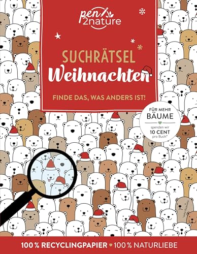 Suchrätsel Weihnachten: Finde das, was anders ist!