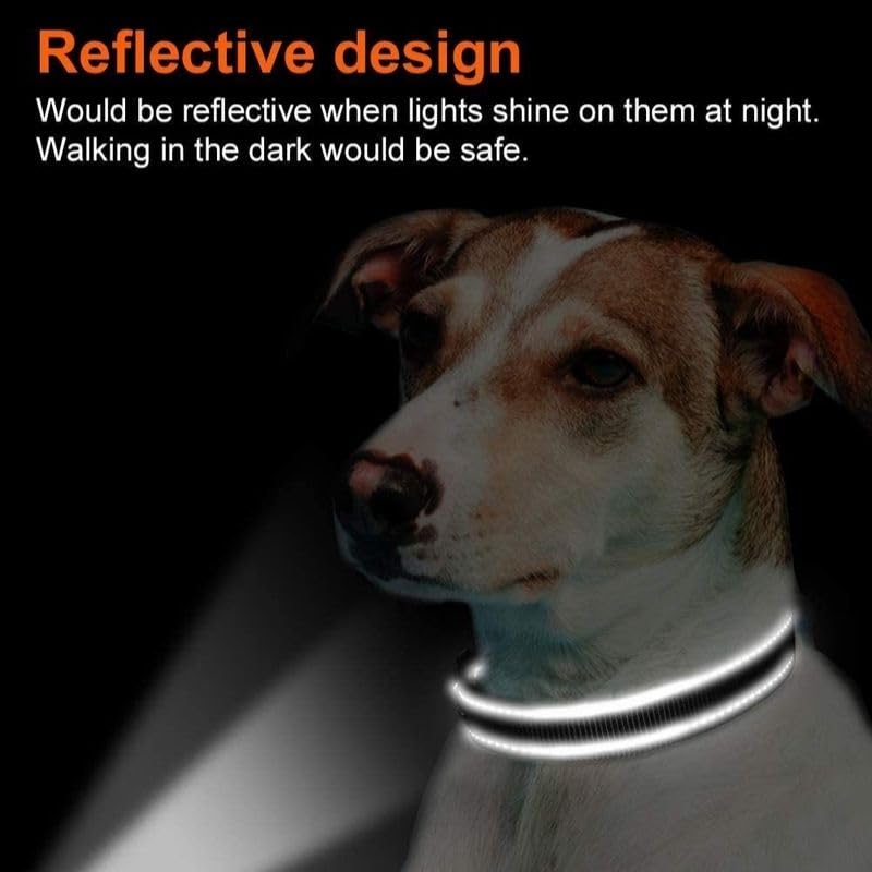 Collar reflectante para perro ajustable S miniatura 4