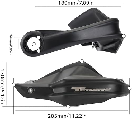 Miniatura 6 de Paramanos de motocicleta para Yamaha y ha TENERE 700 XTZ700/Rally T7 2019-2023 Protectores de mano Protector de manillar Protector de mano Tenere700