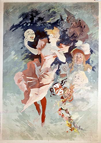 Affiche du Carnaval Jules Chéret habillage mural grand format pour salon
