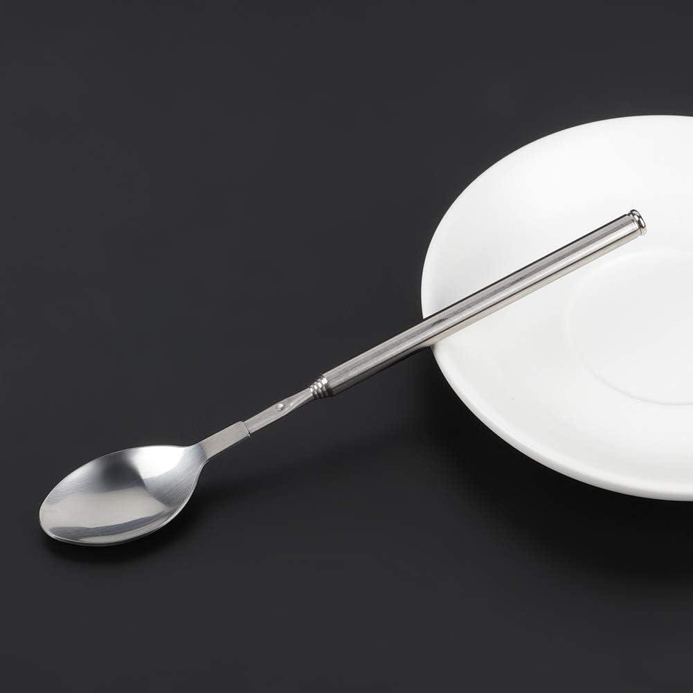 Stainless Steel 24 Inch Long Telescopic Mixing Spoon - Stretchable Cocktail Shaker Spoon for Barbecue Tableware Supplies