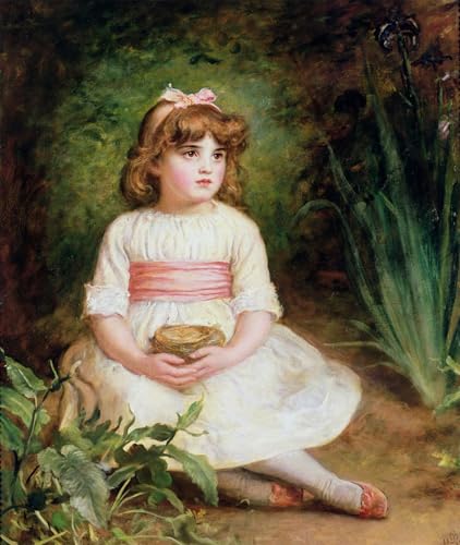 Lienzo de pared premium il nido de John Everett Millais, cuadro artístico 60x90cm