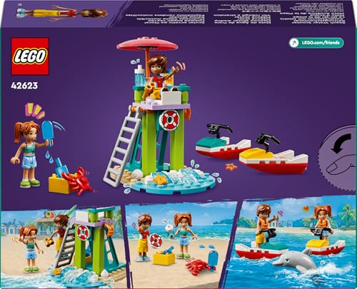 Image of LEGO Friends Beach Water Scooter Lifeguard Toy 42623 Building Blocks Toys for 5+ Gift for Boys and Girls