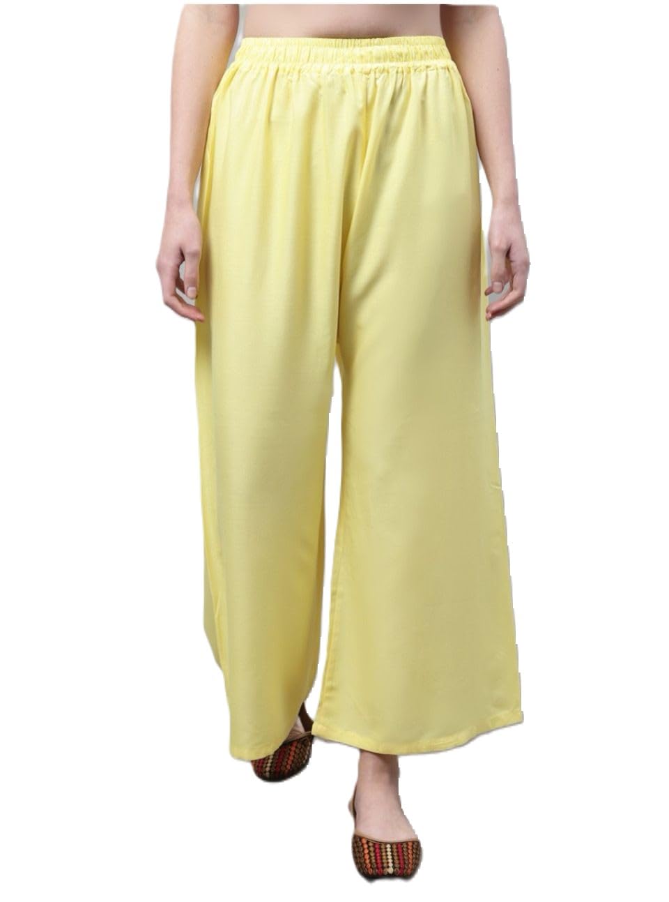 aartej Women Relaxed Trousers Palazzo | Solid Palazzo | Rayon Fabric | Flowy Pants for Women | Skirt Pants for Women | Plus Size Palazzo Pants-picture-31