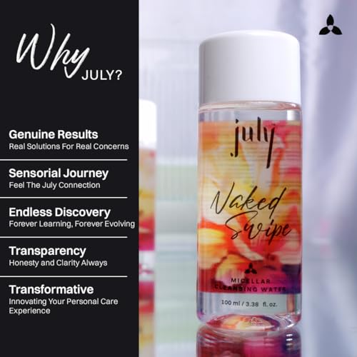 July Micellar Cleansing Water 100ml | Makeup Remover Cleanser | No Rinse Formula | Removes Daily Stubborn Makeup, Waterproof Makeup, SPF & Impurities | Maintain Moisture Balance... - Image 7