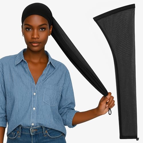 Celmuron Hair Weave Sleeve for Locs – 28Inch Black