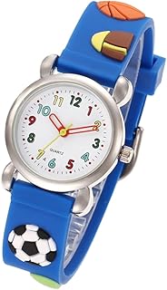 Relógio Infantil Estudante De Futebol Relógio Infantil Relógio Esportivo Infantil Relógio 3D Infantil Pulseira Macia Relógio Infantil Relógio De Pulso Infantil Relógio De Pulso