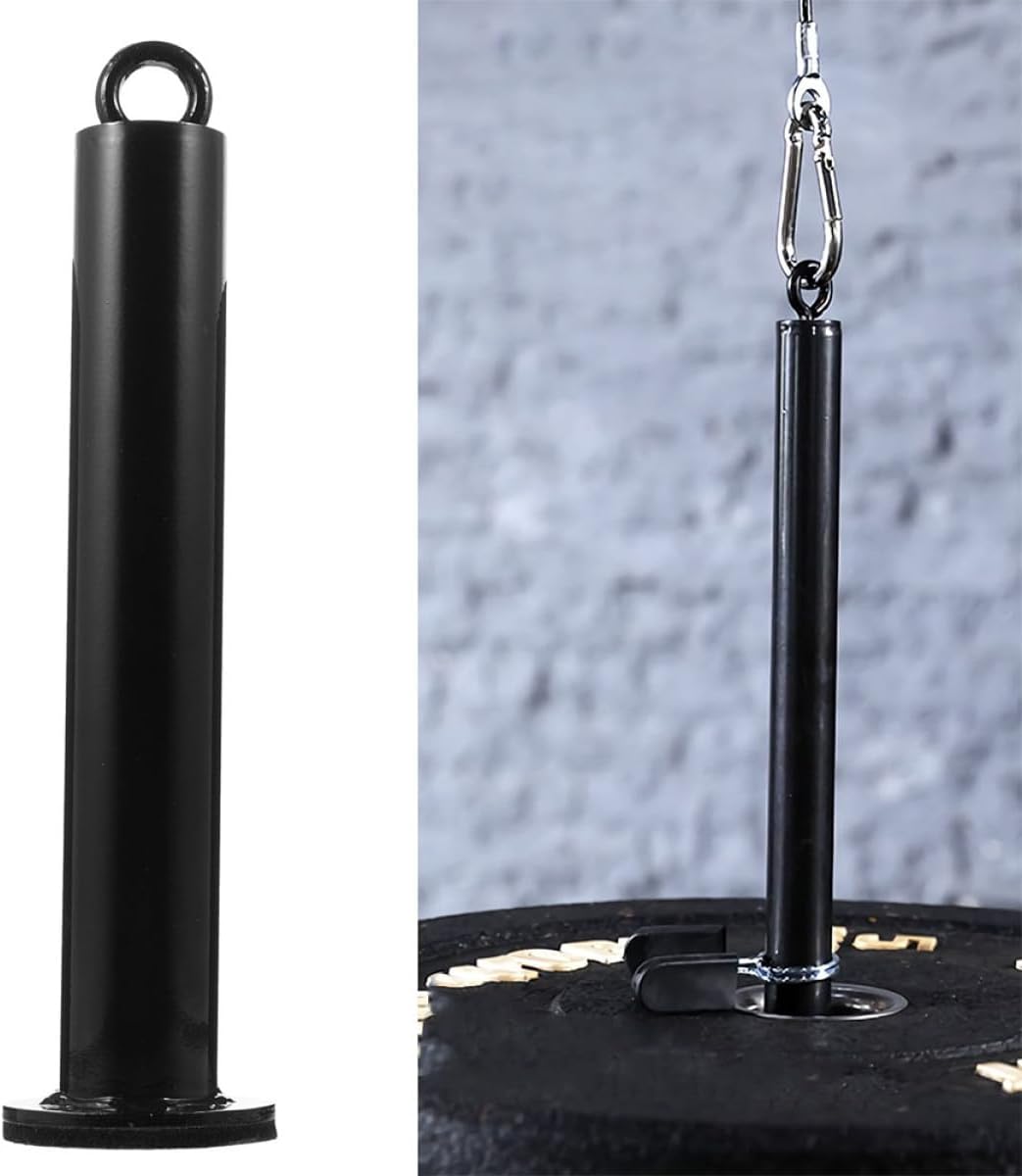 2pcs Weight Loading Pin and Barbell Slice Bar Rack 48mm Diameter X 320mm Fitness Equipment Attachment for Strength Training Cable Pulley System