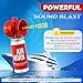 Saillong 2 Pack 1.4oz Boat Air Horn for Safety, Loud Marine Air Horns Can, Mini Small Blow Fog Bear Horn, Emergency Use for Sporting Events, Boat, Animal Alarm