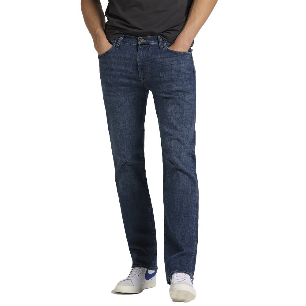 Lee Men's Jeans West, Regular Straight Fit, Straight Leg