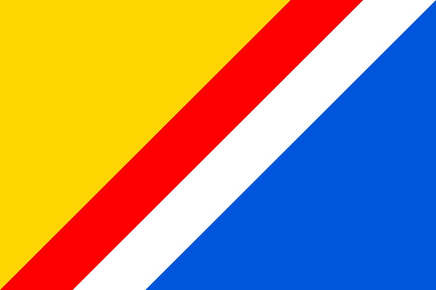 Drapeau Praha-Satalice grand modèle aux finitions haut de gamme pour institution et mairie