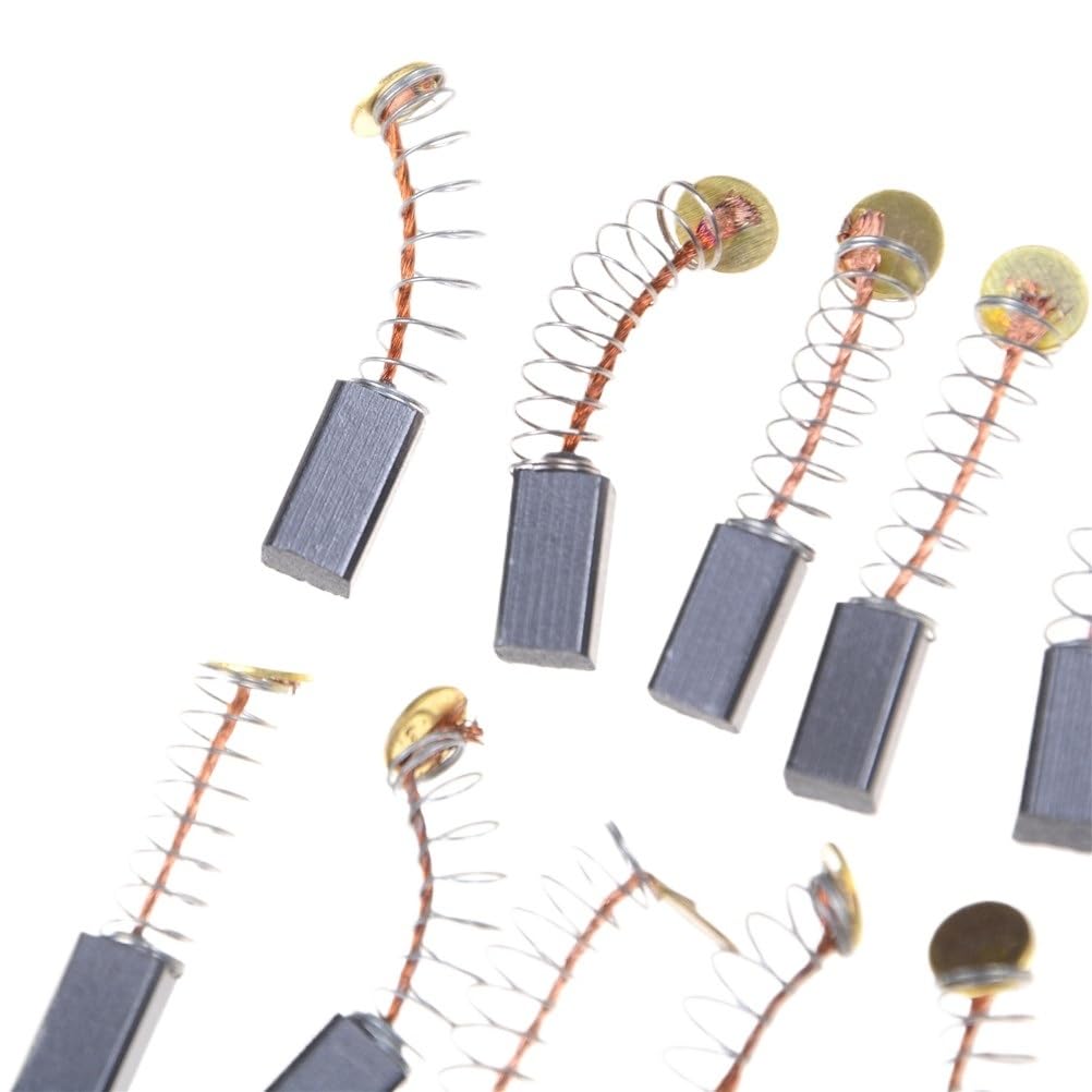10 escobillas de carbón para motor de herramientas eléctricas de 5 x 5 x 8 mm
