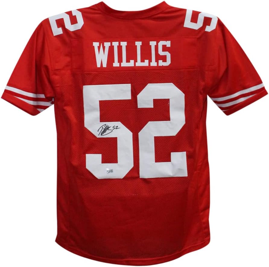 Patrick Willis autographed pro-style red XL jersey