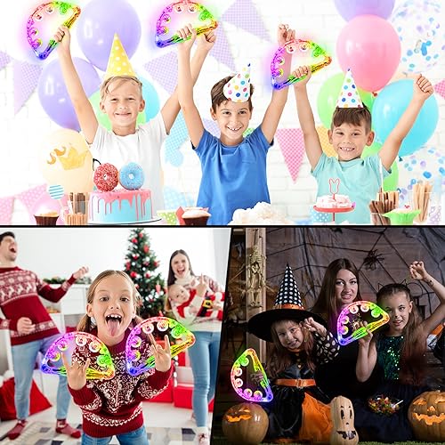 image for Aywewii LED Tambourine - Musical Light Up Sensory Toys for Kids with A