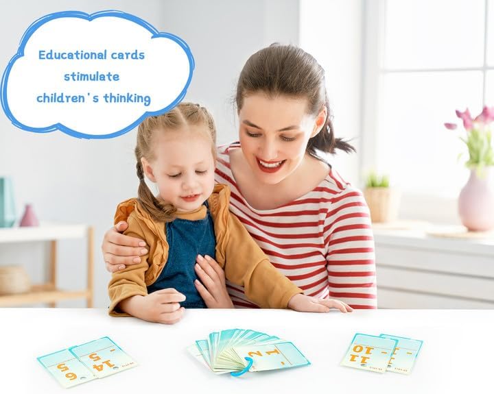 Miniatura 4 de Tarjetas didácticas de matemáticas y juegos de tarjetas de resta para niños, actividades de aprendizaje de educación preescolar para niños,