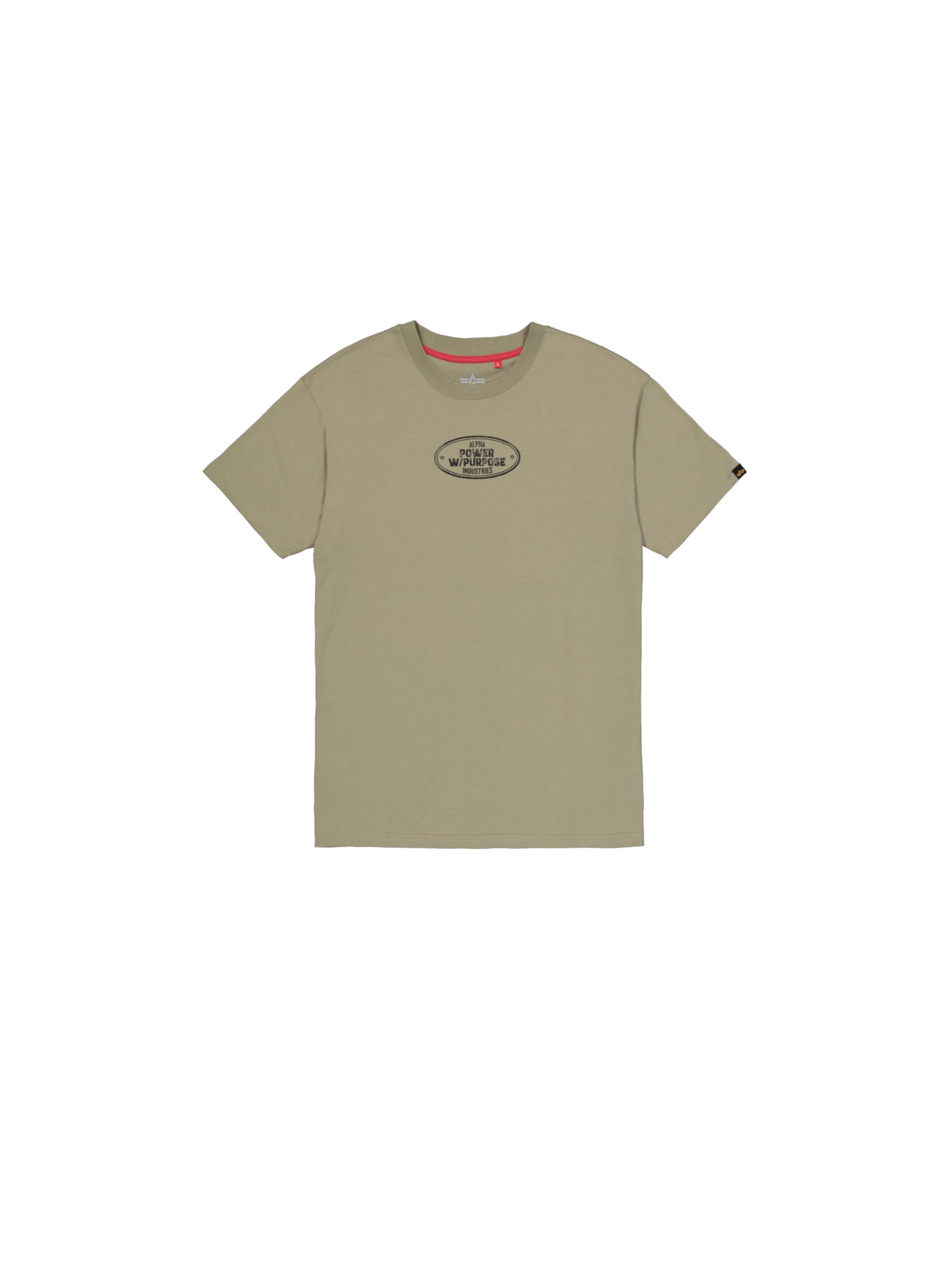 Alpha Industries Men's Noseart Backprint T-Shirt, Olive, XXL